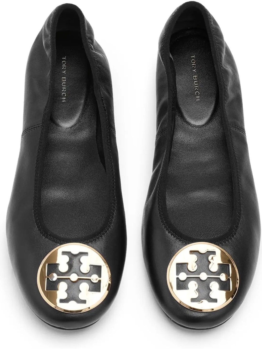Tory Burch Perfect Black Reva Travel Ballet Flat - size 10M - NIB